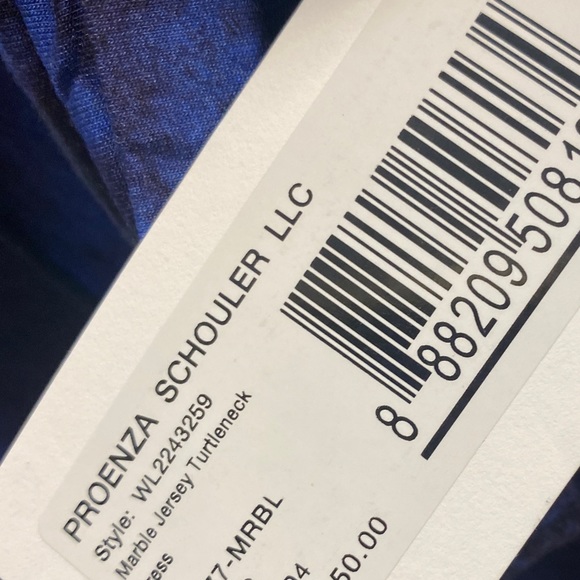 PROENZA SCHOULER
WHITE LABEL
Marble Jersey Turtleneck Dress in
Ultramari… - Picture 8 of 13